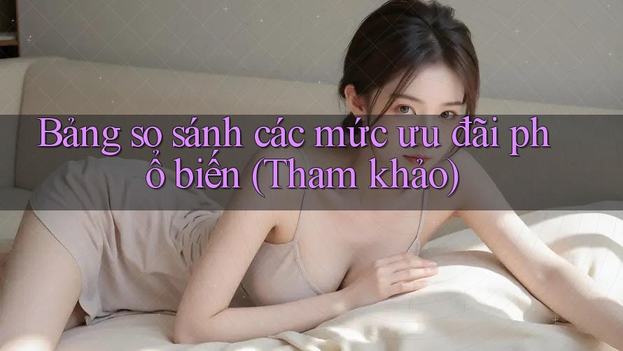 Bảng so sánh các mức ưu đãi phổ biến (Tham khảo) Bảng so sánh các mức ưu đãi phổ biến (Tham khảo)