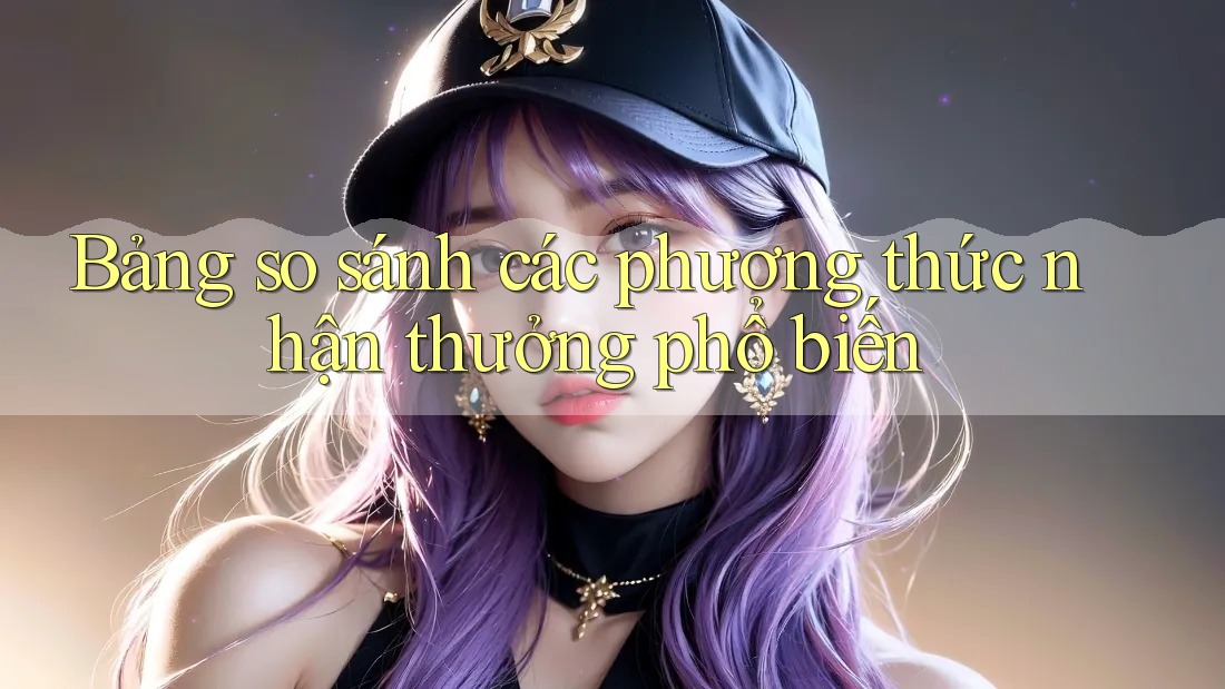 Bảng so sánh các phương thức nhận thưởng phổ biến