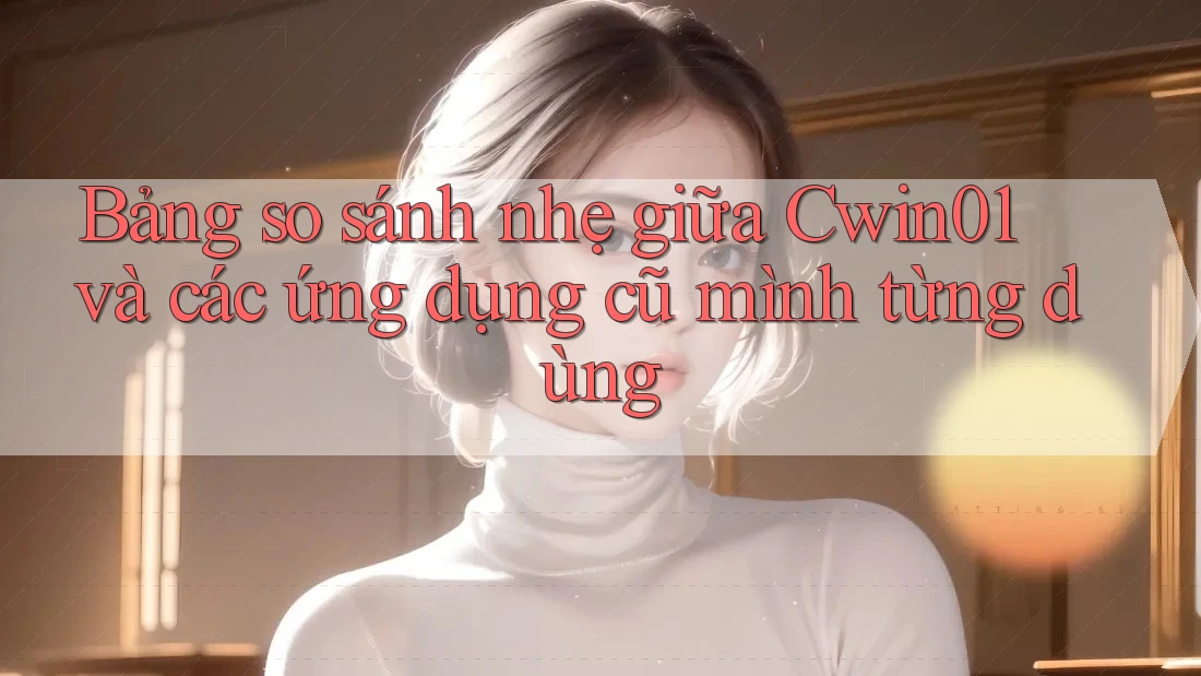Bảng so sánh nhẹ giữa Cwin01 và các ứng dụng cũ mình từng dùng Bảng so sánh nhẹ giữa Cwin01 và các ứng dụng cũ mình từng dùng