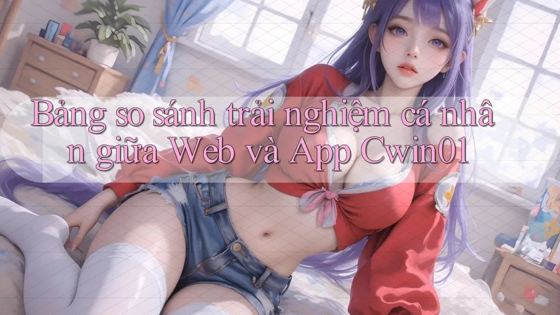 Bảng so sánh trải nghiệm cá nhân giữa Web và App Cwin01 Bảng so sánh trải nghiệm cá nhân giữa Web và App Cwin01