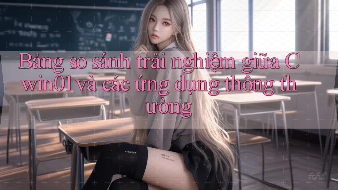 Bảng so sánh trải nghiệm giữa Cwin01 và các ứng dụng thông thường