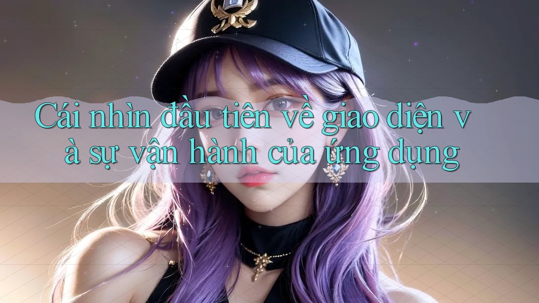 Cái nhìn đầu tiên về giao diện và sự vận hành của ứng dụng