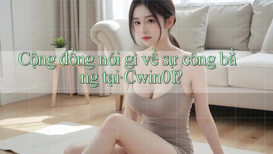Cộng đồng nói gì về sự công bằng tại Cwin01? Cộng đồng nói gì về sự công bằng tại Cwin01?