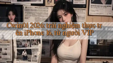 Cwin01 2026 trải nghiệm thực trên iPhone 16, từ người VIP