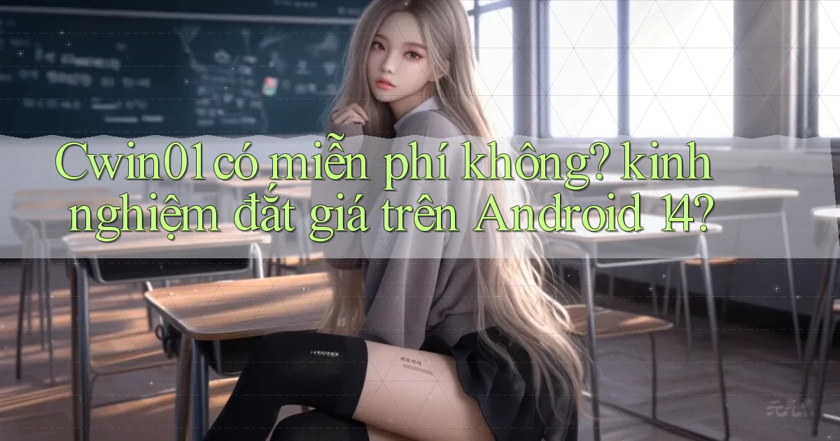 Cwin01 có miễn phí không kinh nghiệm đắt giá trên Android 14