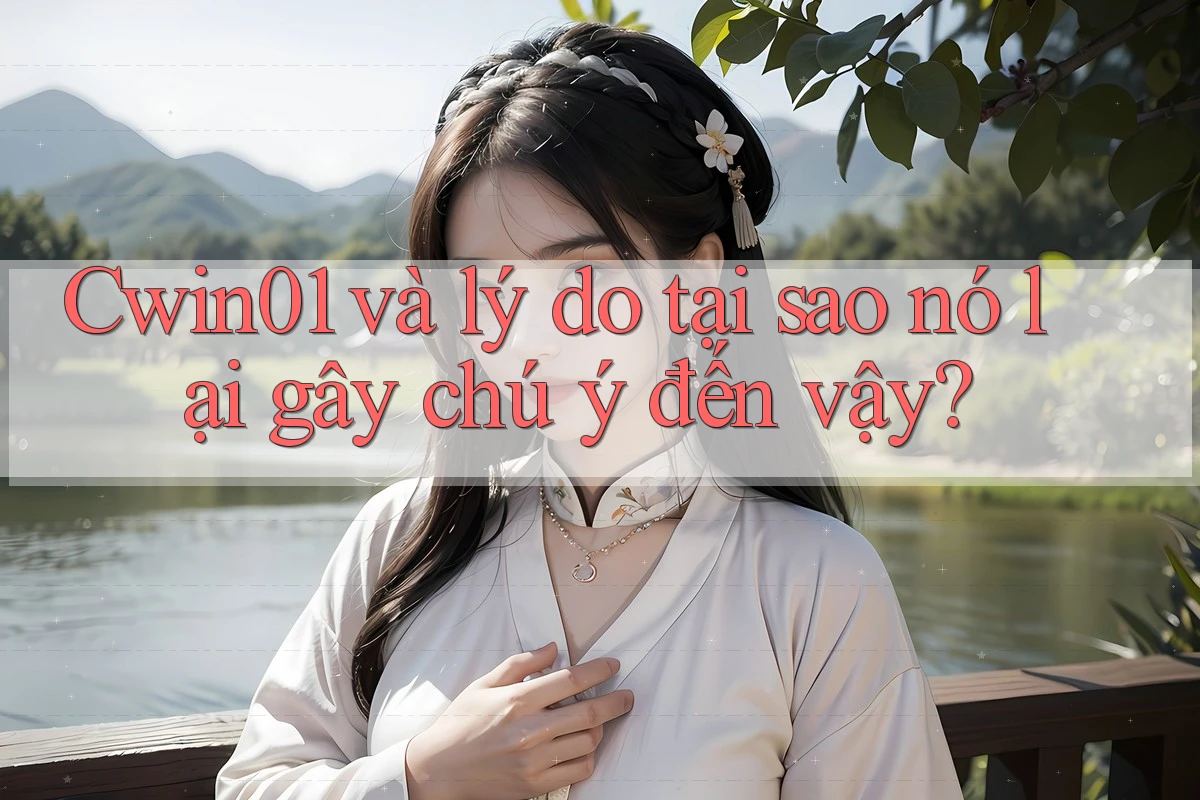 Cwin01 và lý do tại sao nó lại gây chú ý đến vậy?