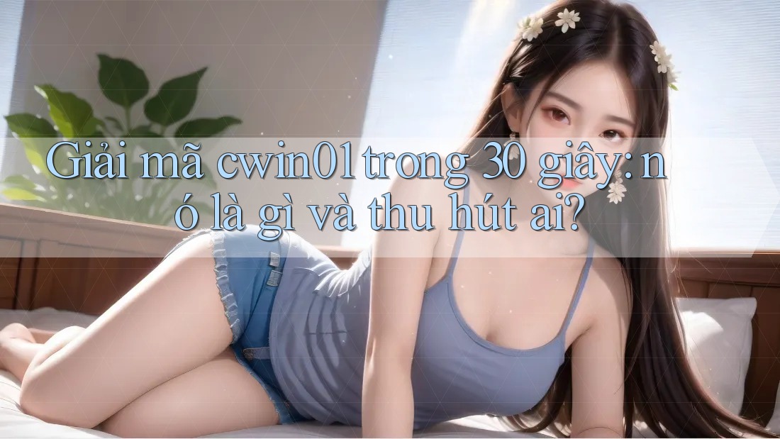 Giải mã cwin01 trong 30 giây: nó là gì và thu hút ai? Giải mã cwin01 trong 30 giây: nó là gì và thu hút ai?