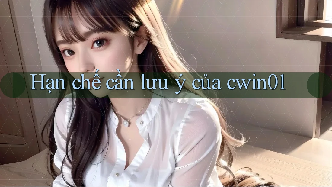 Hạn chế cần lưu ý của cwin01 Hạn chế cần lưu ý của cwin01