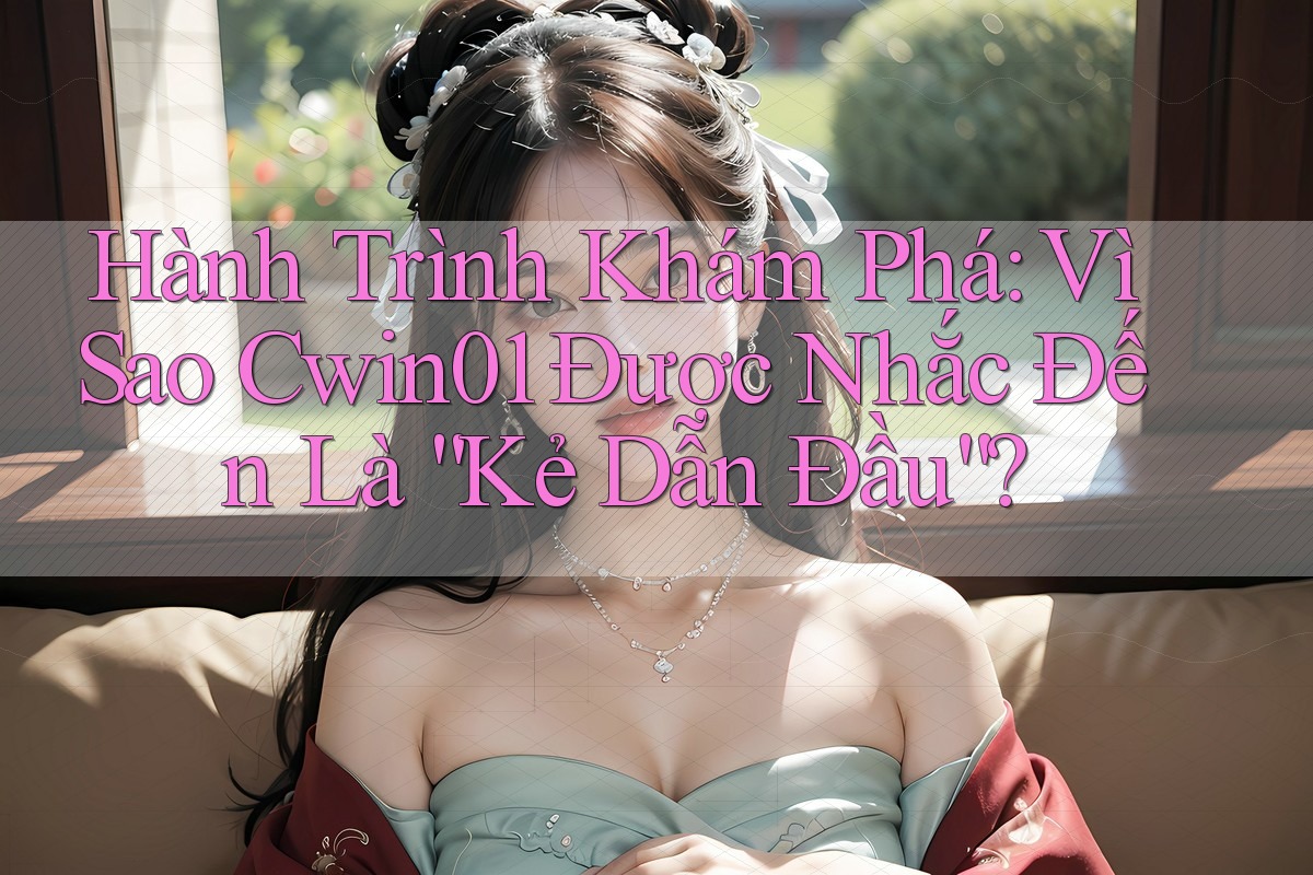 Hành Trình Khám Phá: Vì Sao Cwin01 Được Nhắc Đến Là “Kẻ Dẫn Đầu”? Hành Trình Khám Phá: Vì Sao Cwin01 Được Nhắc Đến Là “Kẻ Dẫn Đầu”?