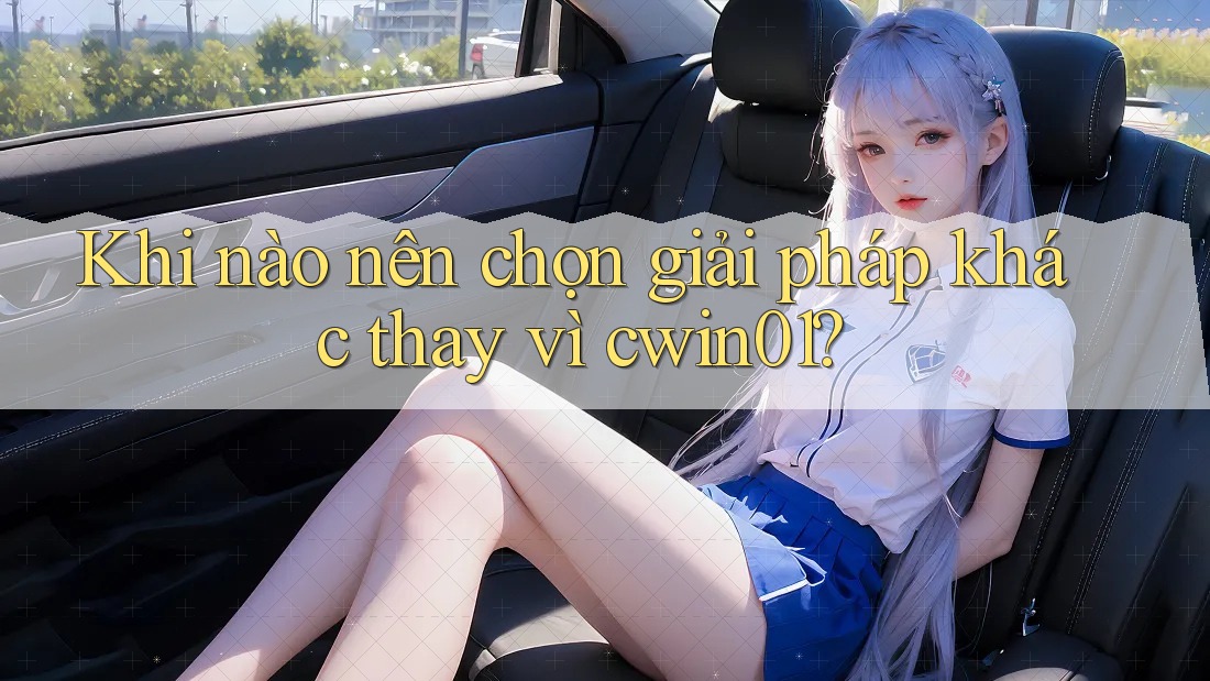 Khi nào nên chọn giải pháp khác thay vì cwin01? Khi nào nên chọn giải pháp khác thay vì cwin01?