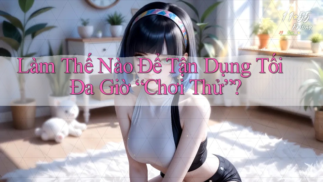Làm Thế Nào Để Tận Dụng Tối Đa Giờ “Chơi Thử”? Làm Thế Nào Để Tận Dụng Tối Đa Giờ “Chơi Thử”?