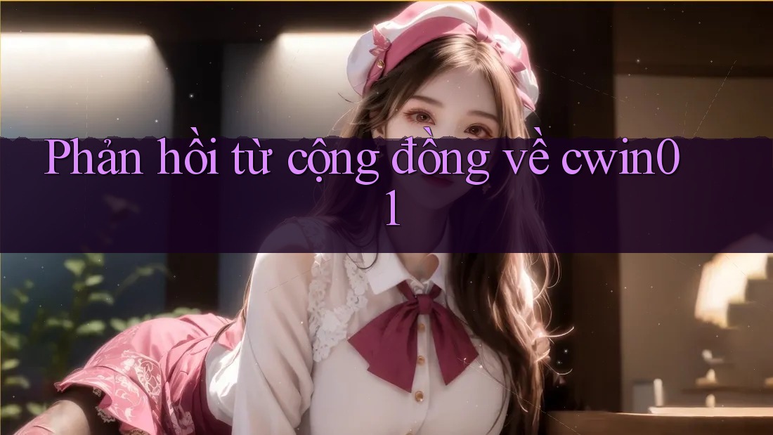 Phản hồi từ cộng đồng về cwin01