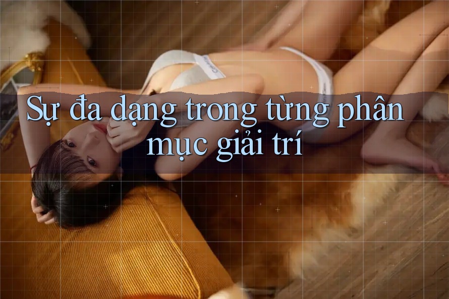 Sự đa dạng trong từng phân mục giải trí
