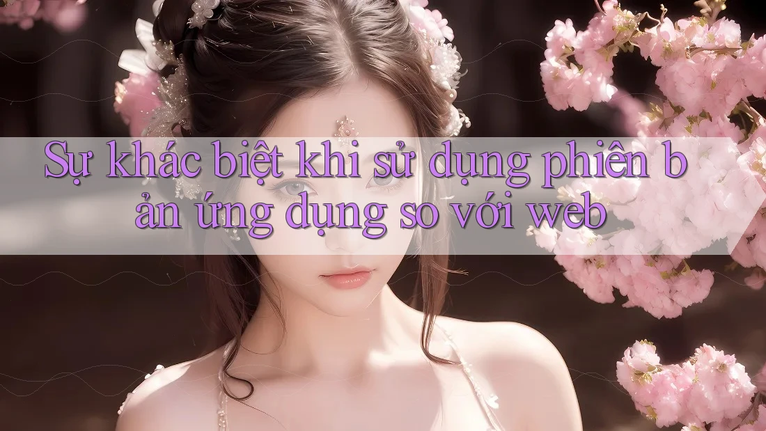 Sự khác biệt khi sử dụng phiên bản ứng dụng so với web