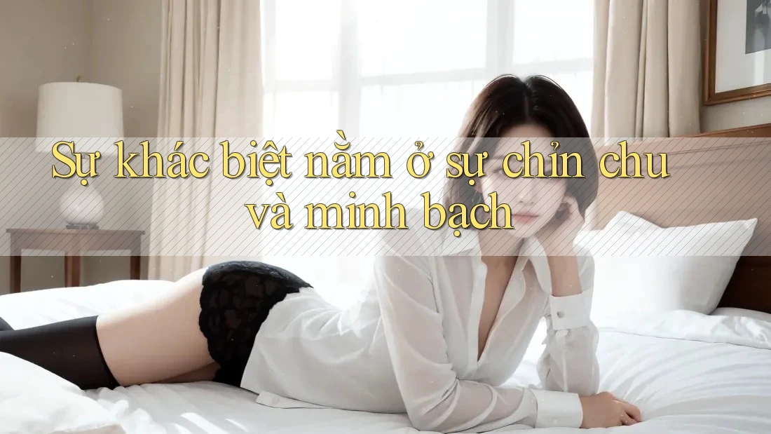Sự khác biệt nằm ở sự chỉn chu và minh bạch
