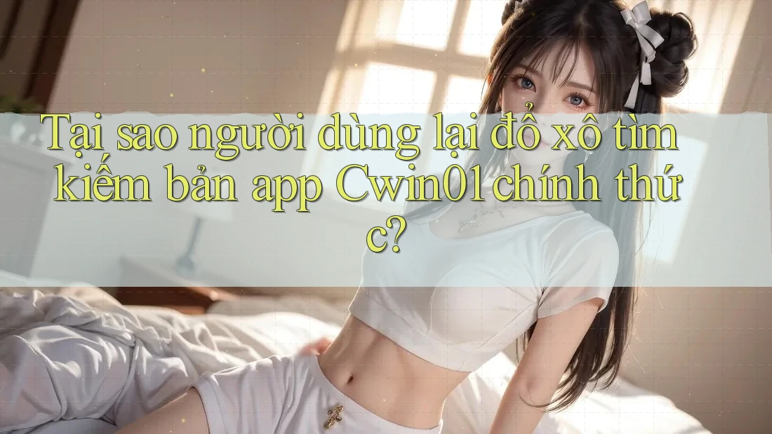 Tại sao người dùng lại đổ xô tìm kiếm bản app Cwin01 chính thức? Tại sao người dùng lại đổ xô tìm kiếm bản app Cwin01 chính thức?
