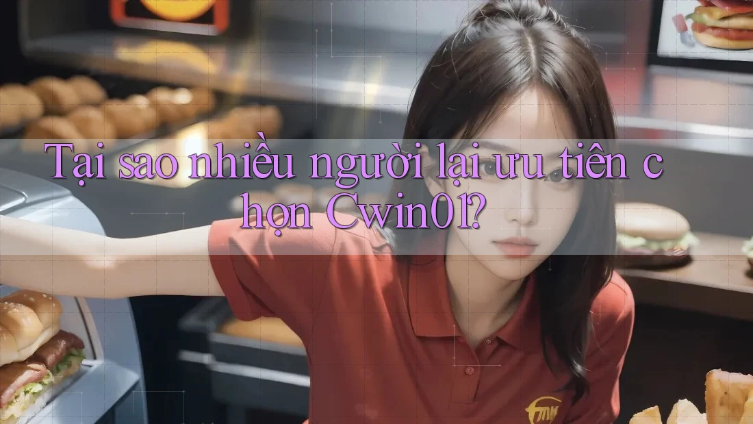 Tại sao nhiều người lại ưu tiên chọn Cwin01? Tại sao nhiều người lại ưu tiên chọn Cwin01?
