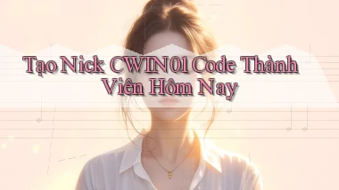 tạo nick cwin01 code thành viên hôm nay