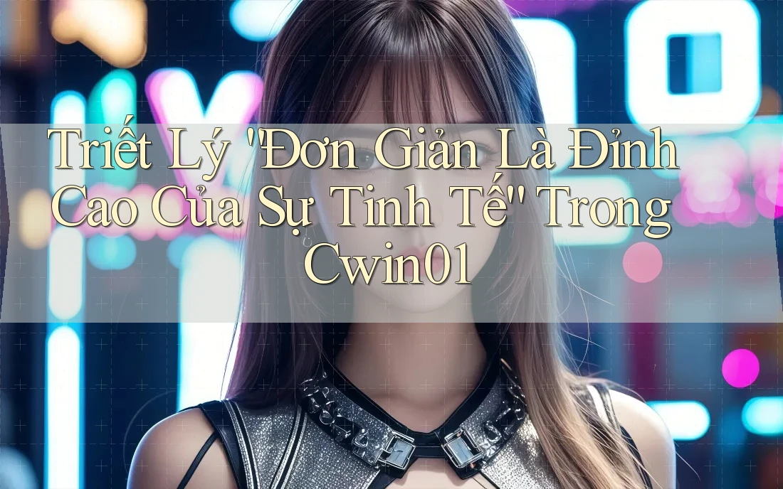 Triết Lý “Đơn Giản Là Đỉnh Cao Của Sự Tinh Tế” Trong Cwin01