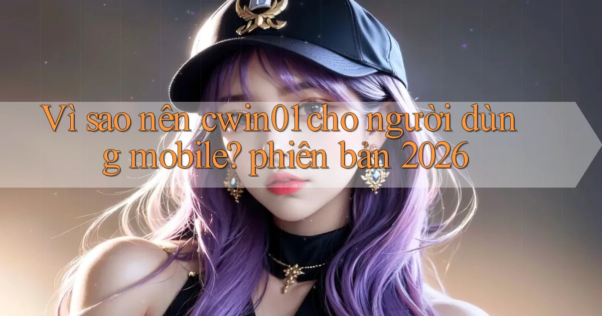 Vì sao nên cwin01 cho người dùng mobile phiên bản 2026
